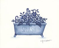 Splash Tub Framed Print
