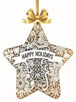 Happy Holidays Ornament Fine Art Print