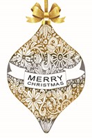 Merry Christmas Ornament Fine Art Print