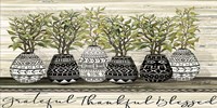 Grateful Mud Cloth Vase Fine Art Print