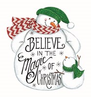Believe Snowman Fine Art Print