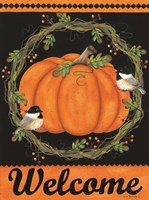 Chickadee Welcome Fine Art Print