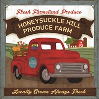Honeysuckle Hill Produce Farm Fine Art Print