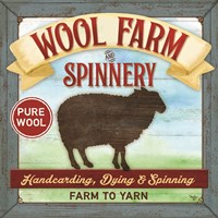 Wool Farm Spinnery Fine Art Print