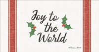 Joy to the World Grain Sack Fine Art Print