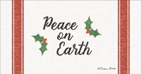 Peace on Earth Grain Sack Fine Art Print