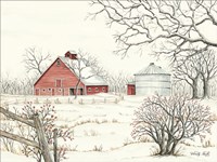 Winter Barn Fine Art Print