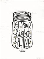 Let Your Light Shine Jar Fine Art Print