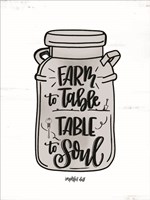 Farm to Table ~ Table to Soul Fine Art Print