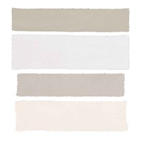 Painted Weaving I Neutral on White Sq Fine Art Print