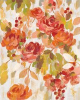 Red and Orange Brocade II Fine Art Print