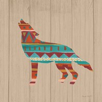 Southwestern Vibes VI on Walnut Fine Art Print