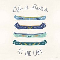 Otomi Lake VI Canoes Fine Art Print