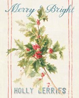 Floursack Holiday Bright I Framed Print