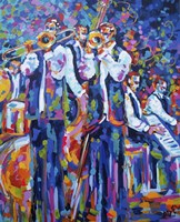 Dixieland Jazz Band Fine Art Print