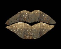 Golden Motes Kiss Fine Art Print