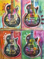 Les Paul 4UP Fine Art Print