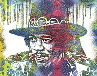 Jimi Drip VIII Framed Print