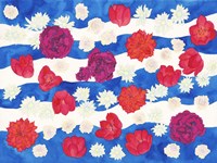 Patriotic Floral Fine Art Print