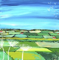 Scotland's Blue Skies And Alliums Fine Art Print