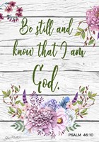 Garden Florals Bible Verse A Fine Art Print