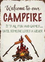 Welcome To Our Campfire 1 Fine Art Print