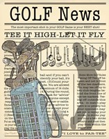 Golf News 1 Fine Art Print