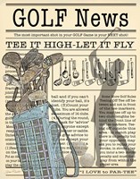 Golf News 2 Fine Art Print