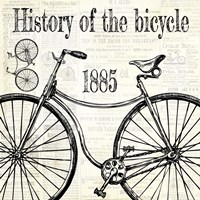 History Of The Bicycle C Fine Art Print