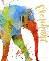 Colorful Safari Animals C Fine Art Print