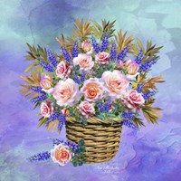 A Basket Of Flowers Fine Art Print