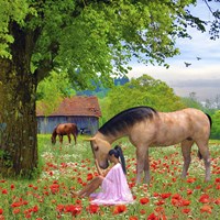 Love The Horses Fine Art Print