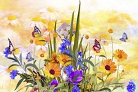 Butterflies Love Flowers 2 Fine Art Print