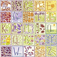 Alphabet Collage 1 Fine Art Print