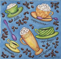 Coffees Collage Fine Art Print