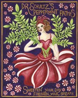 Food Label Peppermints Framed Print