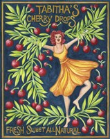 Food Labels Cherry Drops Framed Print