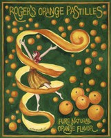 Food Labels Orange Pastilles Fine Art Print