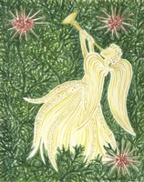 Angels Yellow Fine Art Print