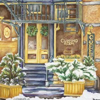 Cafe Cupping Room Ext Winter Fine Art Print