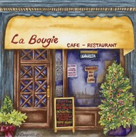 Cafes La Bougie Fine Art Print