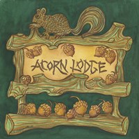 Adirondack Acorn Lodge Fine Art Print