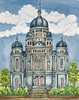Synagogue Lodz Exterior Framed Print