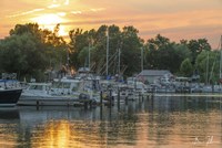 Harbor At Sundown Fine Art Print