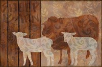 Farm Friends Sheep and Lambs Fine Art Print