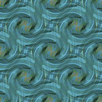 Blue Swirl Repeat Fine Art Print