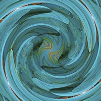 Blue Swirl Fine Art Print