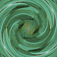 Emerald Swirl Fine Art Print
