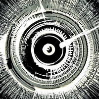 Spinart! Super Nova Black Fine Art Print