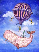 Flying Whale Circus Fine Art Print